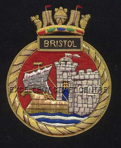 แพทช์ปักลายตามสั่ง BRISTOL ลายอินทรีมงกุฎ พร้อมเข็มกลัดติดเสื้อผ้าแบบวงกลม - Product Image 2