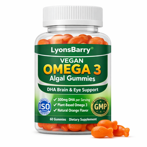 Gummies véganes d'oméga 3 à base d'algues – Soutien cérébral et oculaire DHA – Fabricant OEM sous marque privée certifié GMP - Product Image 1