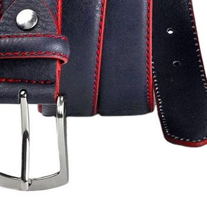 <b>Men</b>’s Casual Fashionable Business Genuine Cowhide Full Grain <b>Leather</b> <b>Belt</b> with Steel Buckle Customizable Design Adjustable - Product Image 5