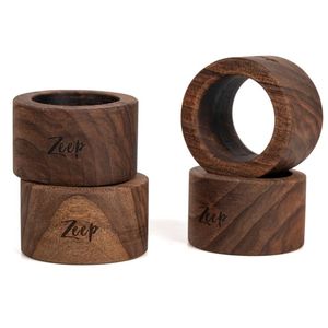 Wood Napkin Rings Circle Shape 4.5cm Durable Modern Design <b>Party</b> <b>Table</b> Decoration - Product Image 4
