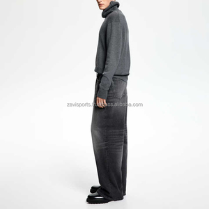 กางเกงยีนส์ผู้ชายสไตล์ใหม่ทำจากผ้ายีนส์กางเกงยีนส์เอวสูงสำหรับผู้ชายกางเกงยีนส์ซักระบายอากาศได้ดี - Product Image 4