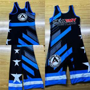 Fournisseur d'uniformes de lutte personnalisés par sublimation, maillots de lutte professionnels - Product Image 2