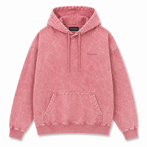เสื้อฮู้ดดี้ผู้ชายสไตล์มินิมอลลิสต์ ล้างสีแบบแอซิดวอช ดีไซน์สตรีทแวร์เรียบหรู วินเทจวอช ผ้าฝ้าย 100% กันยับ ใส่ได้ในฤดูหนาว ดูดีมีสไตล์ - Product Image 1