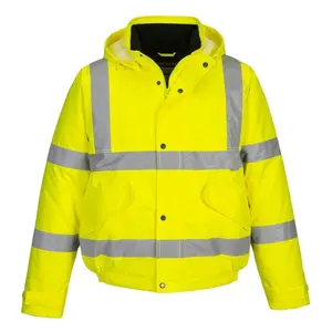 뜨거운 판매 하이 비스 반사 안전 비옷 방수 재킷 안전 목적 판매 합리적인 가격