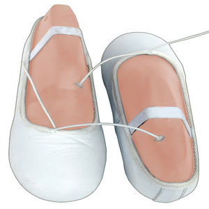 รองเท้าบัลเลต์หนัง PU สีทองนุ่มสำหรับฝึกซ้อมเต้นบัลเลต์และแจ๊สสำหรับเด็กผู้หญิงและผู้หญิง ขายส่ง - Product Image 5