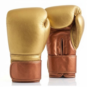 Guantes de Boxeo Profesionales de Cuero Personalizados para Adultos, Entrenamiento, Sparring, Combate, Cierre de Gancho y Bucle, Absorción de Humedad, Alta Calidad - Product Image 6