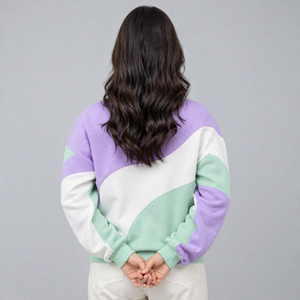 เสื้อครอปซิปครึ่งตัวผ้าฝ้ายเนื้อนุ่มแฟชั่นลำลองขายส่งสำหรับผู้หญิง ทันสมัย คอริบ - Product Image 2
