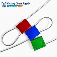 Sceau de sécurité en câble d'acier anti-effraction YSD pour compteurs électriques, compteurs à gaz et systèmes de facturation des services publics