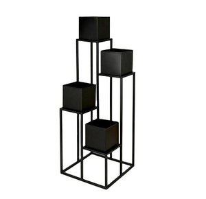 Vases et pots en aluminium auto-arrosants pour la décoration intérieure, toutes tailles, pour fleurs blanches – Nouveauté très prisée - Product Image 1