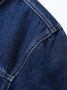 Men's Vintage Patchwork Button Denim <b>Jacket</b> Acid Wash Retro Style Formal Casual Streetwear Winter Turn-down Collar Button Front - Product Image 5