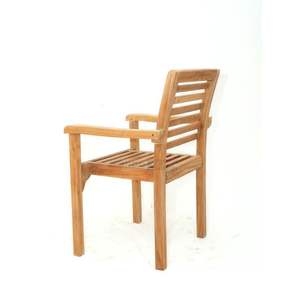 เก้าอี้ห้องนั่งเล่นดีไซน์มินิมอลทันสมัย ไม้สักคุณภาพสูง - Product Image 2