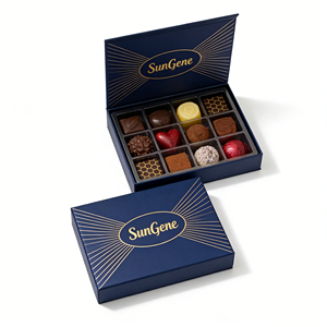 Luxury High-End Custom Candy Chocolate <b>Small</b> Paper <b>Gift</b> Packaging <b>Box</b> PVC Window Magnetic Closure Matt Lamination Insert for - Product Image 5