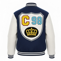 Fabricant OEM – Blouson universitaire d'hiver pour homme en chenille brodée de haute qualité – Personnalisable avec lettres brodées sur le devant