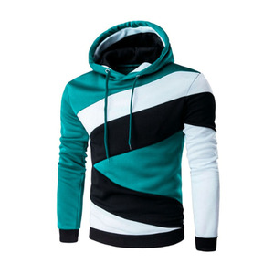 Sudadera con capucha para hombre, con cremallera, transpirable, ecológica, 100% poliéster, manga larga, con logo personalizado impreso en la parte delantera. - Product Image 6