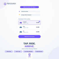 Développement d'applications Android pour taxis et plateformes de covoiturage d'entreprise, plateforme de réservation pour conducteurs et passagers