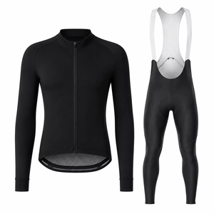 Conjunto de Jersey de Ciclismo Térmico para Hombre, 100% Poliéster, 220g, Elástico, para Invierno, para Ciclismo de Montaña - Product Image 3