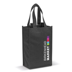 Sac fourre-tout en non-tissé PP pour vin avec poignées en sangle PP, couleurs personnalisées pour l'emballage alimentaire et la promotion commerciale - Product Image 1