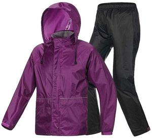 Hot Selling Men's <b>Red</b> Black Hooded Raincoat Set <b>Waterproof</b> Sporty Windproof Outdoor <b>Jacket</b> Pants Two Piece Suit Spring Wear Men - Product Image 5