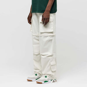 กางเกงคาร์โก้ 6 กระเป๋า สกรีนโลโก้ตามสั่ง ขายส่ง สำหรับผู้ชายและผู้หญิง สไตล์สตรีทแวร์ลำลอง เอวยางยืด ทรงตรง - Product Image 4