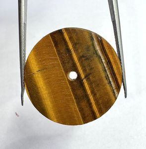 Cadran de montre avec mouvement NH35, pierre naturelle œil de tigre, marron/noir, disque de 24,50 mm, épaisseur de 1 mm, classique et élégant pour la fabrication de montres - Product Image 5