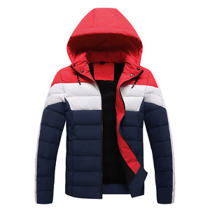 Chaqueta acolchada reversible para hombre con capucha, impermeable, con cierre, abrigo de invierno, a prueba de viento, ecológica, para uso en exteriores. - Product Image 2