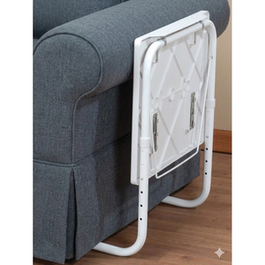 Portable Rectangle <b>Storage</b> <b>Tray</b> White Minimalist Design for Living Room Use - Product Image 3