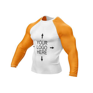 Custom Short <b>Sleeve</b> Men's MMA Rash Guard-Breathable Comfortable Custom Logo OEM Service High Quality Custom Color & Material - Product Image 3