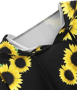 Sudadera corta con capucha y estampado Floral para mujer, ropa para Fitness, gimnasio, entrenamiento, Yoga - Product Image 3