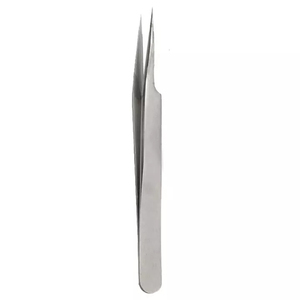 Hot Selling Stainless Steel Eyelash Tweezers Made Pakistan OEM Design <b>Cheap</b> Price New Style Lightweight Durable Comfortable - Product Image 5