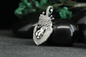 Iced Out Lion Pendant with Crown Moissanite Hip Hop Necklace 925 Silver King of the Jungle Wedding Jewelry Phoenix Enterprises - Product Image 6