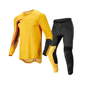 Kit de motocross unisexe à manches longues STITCH MASTER, coloris bleu marine et vert, séchage rapide, polyester/nylon, tenue de course personnalisée, toutes tailles - Product Image 4
