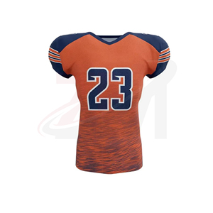 Men's Navy Blue Football <b>Pants</b> With Protective <b>Padding</b> For Adults Polyester Material Sports Wear Customized Brand Name Logo - Product Image 2