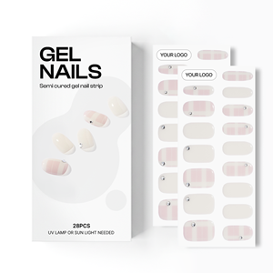 Uñas de Gel Semi-Curadas de Calidad Profesional Coreanas 100% Reales, Veganas, Libres de Crueldad Animal, No Tóxicas, Personalizadas, Fáciles de Aplicar, Muestra Gratis - Product Image 1