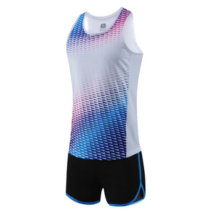 Conjunto Deportivo Transpirable de Verano, Nuevo Uniforme de Atletismo Personalizado, Jersey Deportivo sin Mangas con Diseño Único para Pista y Campo - Product Image 4