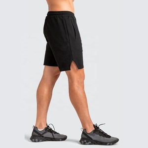 Personalizable de los hombres de 5 pulgadas gimnasio Activewear patrón sólido de punto pantalones cortos - Product Image 3
