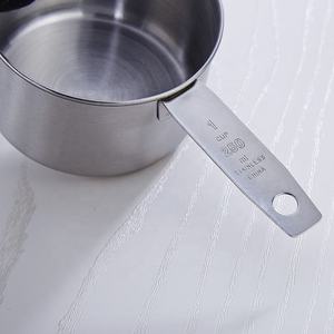 Bold Blossom High Quality Automatic 304 Stainless Steel <b>Measuring</b> <b>Spoons</b>-250ml Capacity Short Handle Modern Design Coffee Scoops - Product Image 6