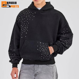 Sudadera con Capucha Personalizable Vintage Ecológica con Pedrería para Hombre, 100% Algodón, Corte Regular, Forro Polar de Alta Calidad, Transpirable, Sólida, para Invierno - Product Image 5