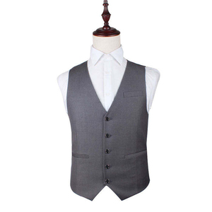 Chaleco Acolchado de Lana/Poliéster con Patrón a Cuadros para Hombre, Ligero, Sin Mangas, para Invierno, Formal, OEM ODM - Product Image 1