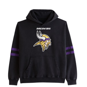 Sweat à capuche personnalisé pour homme, noir, style universitaire, manches rayées, logo Viking, streetwear, fabricant OEM, fournisseur en gros, marque privée - Product Image 5