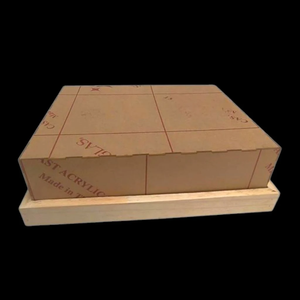 Luxury Square Acrylic Chocolate <b>Box</b> with Mother Pearl Inlay Wooden <b>Lid</b> Sustainable Multifunction <b>Storage</b> for Ramadan Eid Gifts - Product Image 4