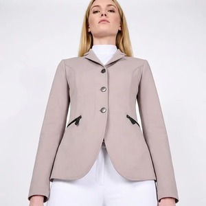 2026 Top Selling Best Quality Women's Slim Fit Sports <b>Equestrian</b> Horse Riding Competition Jacket Spandex Button - Product Image 6