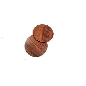 Imperial Bulk Wood <b>Table</b> <b>Coaster</b> Set of 6 Luxury Round Eco-Friendly 20cm Diameter Placemat/Pad for Tea Cups/Coffee Mugs Home Use - Product Image 2