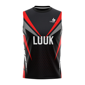 Maillot d'entraînement pour homme en polyester respirant 100 %, imprimé par transfert thermique personnalisé, anti-transpiration, antibactérien, séchage rapide, taille plus - Product Image 2