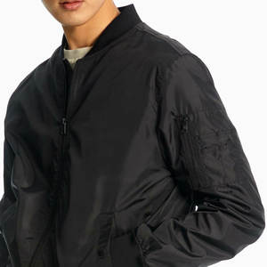 Blouson Bomber Homme Très Populaire en Toile Respirante de Haute Qualité avec Logo Personnalisé sur le Devant - Product Image 3