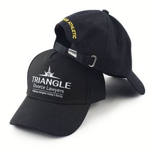 Custom Logo Designer 6 Panel Hat Black Baseball <b>Cap</b> Fitted Unisex <b>Cap</b> for <b>Men</b> - Product Image 3