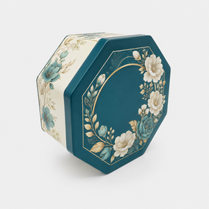 Decorative Octagonal <b>Metal</b> Tin Box for Cookie and Candy Gift <b>Packaging</b> - Product Image 3