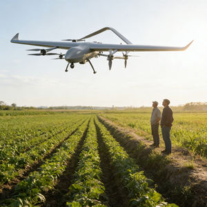 Heavy Payload Fixed Wing UAV Vertical Takeoff Industrial Grade Long Flight Duration 380min 10kg Load Advanced Imaging Transfer - Product Image 2