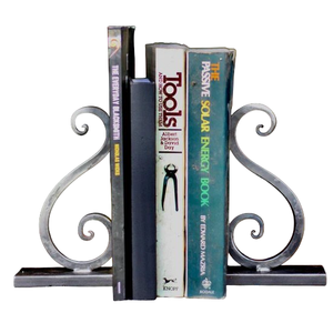 Porte-livres en fer de qualité supérieure, design unique à motifs roulés, organisateur d'étagère, décoration intérieure, solution de rangement pour livres, en promotion - Product Image 1