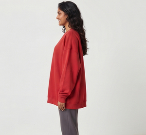 Sweat-shirt en polaire pour femme, coupe ample et oversize, pull chaud d'hiver, vêtements décontractés streetwear, vente en gros - Product Image 5