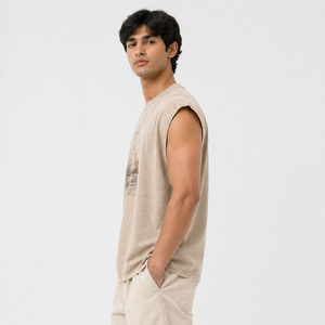 <b>Men's</b> Summer Lightweight Polyester Slim-Fit Racerback Tank Top Sports Gym Breathable Quick Dry Compression <b>Vest</b> <b>White</b> Undershirt - Product Image 4
